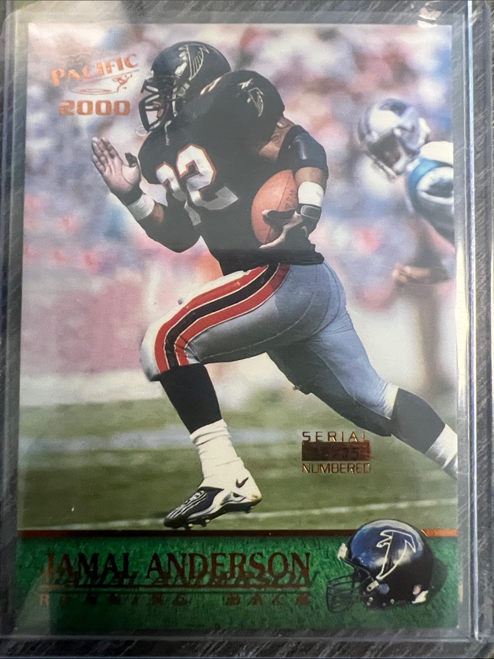 Pacifica Trading Card Jamal Anderson #30/75- Black, Red, White, Green